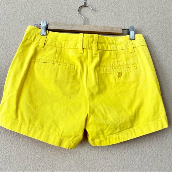 J. Crew Chino Bright Yellow Shorts Size 2 - Picture 2 of 7